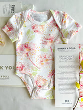 Load image into Gallery viewer, SHORT SLEEVE BODYSUIT - GUM BLOSSOM